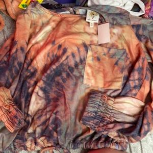 Tie dye long sleeve shirt